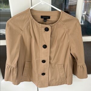 Ann Taylor Tan Trench Coat with Structured Fit🌿